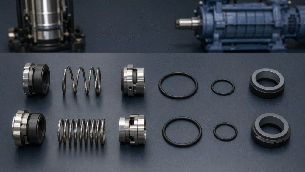Các chi tiết phớt CDLF và CHL được bố trí để đối chiếu