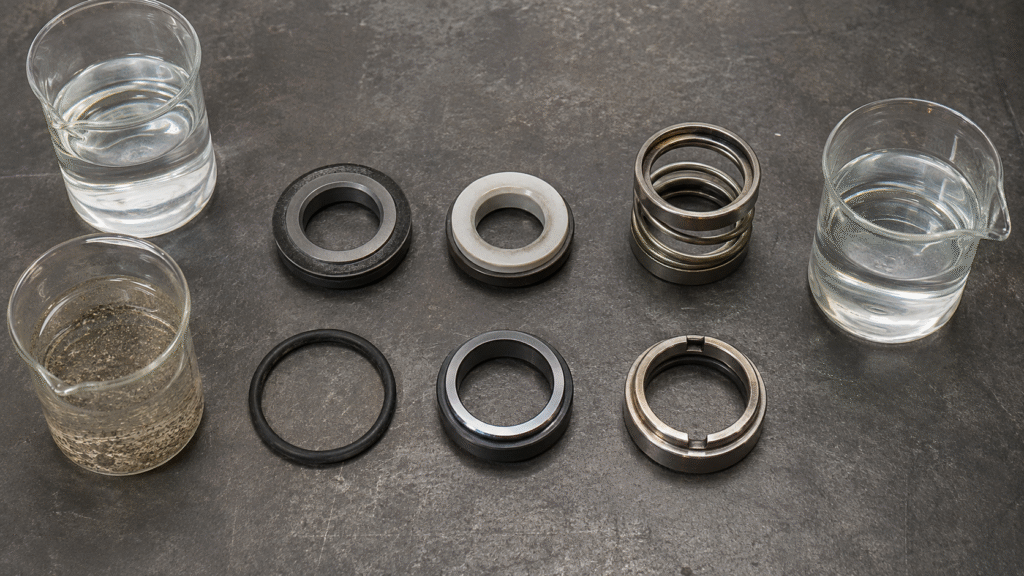 Đánh giá SiC, carbon, elastomer và kim loại cho bơm môi trường ăn mòn, mài mòn và nóng