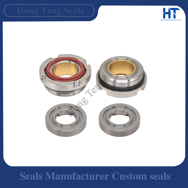 Mặt trước và mặt sau của phớt cơ khí nhiệt độ cực thấp MFLC12-27.5 với các vòng tĩnh rời
